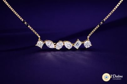 DIVINE 92.5 Sterling Silver Botanical Vine Mangalsutra – 14K Gold Plated Floral Branch Pendant