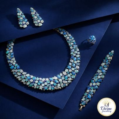 DIVINE Azure Celeste Statement Jewellery Set
