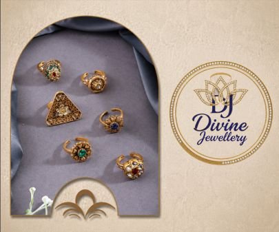 Divine Adjustable Antique Ring Collection for Women | 92.5 Silver Gold Plated Designer Finger Rings