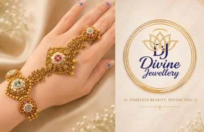 Divine Antique Hathphool Bracelet in 92.5 Silver Gold Plated