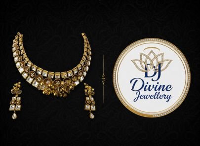 Divine Jewellery Antique Gold-Plated Silver Kundan Choker Necklace Set