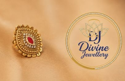 Divine Jewellery Antique Ruby CZ Statement Ring | 92.5 Silver Gold Plated