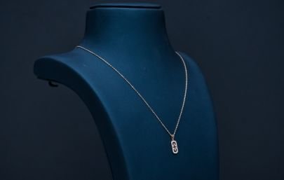 Divine Jewellery Contemporary Initial Charm Pendant Necklace