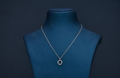 Divine Jewellery Delicate Circular Charm Pendant Necklace