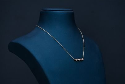 Divine Jewellery Minimal Geometric Bar Pendant Necklace