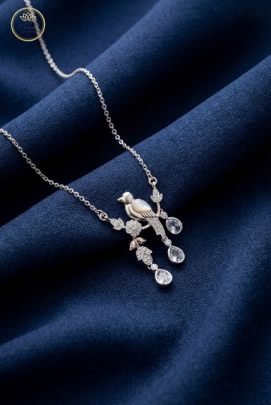 Divine Jewellery Pearl Bird Drop Designer Pendant Necklace