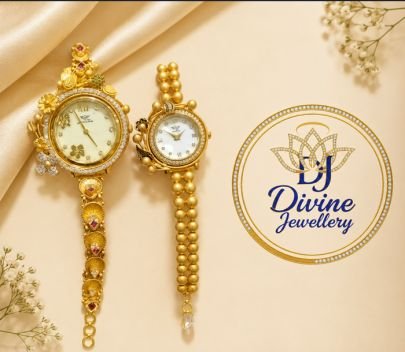 Divine Jewellery Premium Gold Plated Designer Watch Bracelet Combo for Women