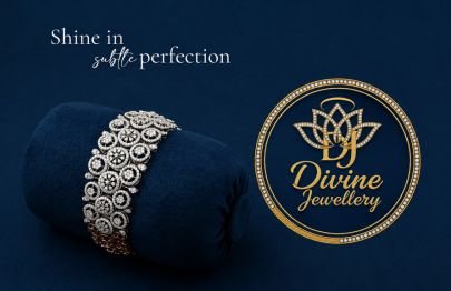 Divine Jewellery Premium Silver Plated Circular Floral Stone Bracelet for Women | Elegant Party Wear Bracelet