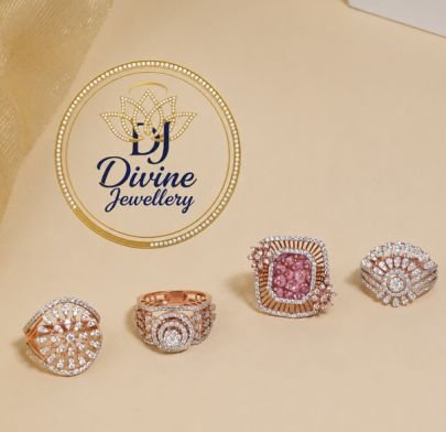 Divine Jewellery Rose Gold Plated 92.5 Silver Designer Finger Rings Combo for Women