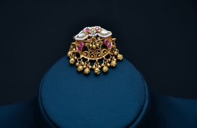 Divine Jewellery Royal Pearl Crown Temple Statement Ring