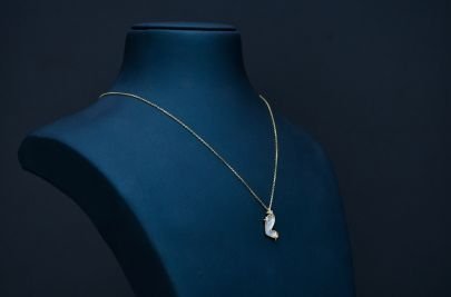 Divine Jewellery Swan Silhouette Minimal Pendant Necklace
