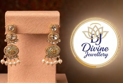 Divine Pearl Drop Kundan Earrings in 92.5 Silver Gold Plated